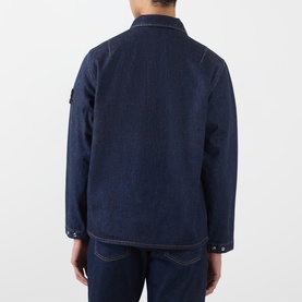 Compass Logo Denim Overshirt