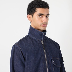 Compass Logo Denim Overshirt
