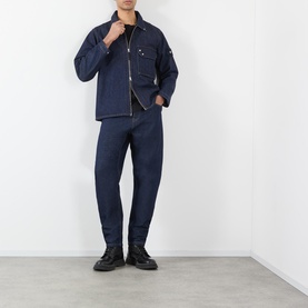 Compass Logo Denim Overshirt