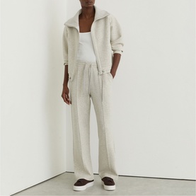 Jemma Interlock Wide Leg Sweat Pants