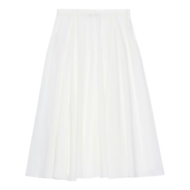 Full Godet Flared Skirt