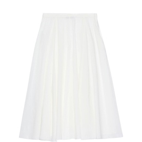 Full Godet Flared Skirt
