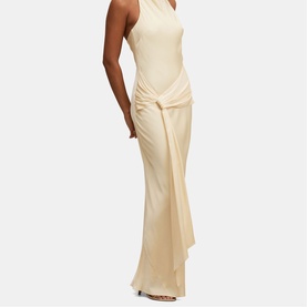 Abby Halter Tie Front Dress