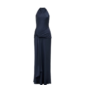 Abby Halter Tie Front Dress