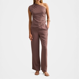Willow Pinstripe Wide Leg Trousers
