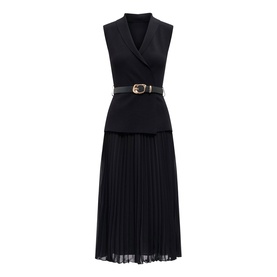 Bianca Blazer Pleated Dress