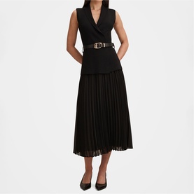 Bianca Blazer Pleated Dress