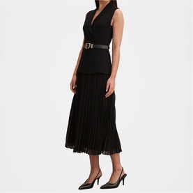 Bianca Blazer Pleated Dress