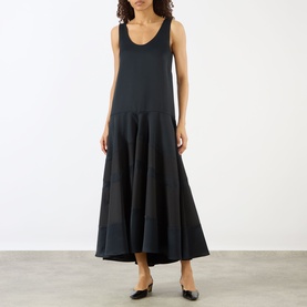Contrast Panel Dress
