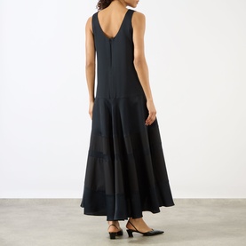 Contrast Panel Dress