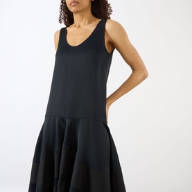 Contrast Panel Dress