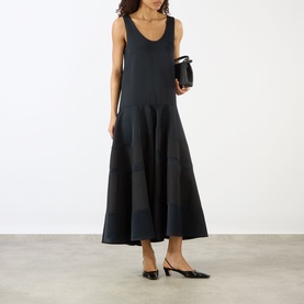 Contrast Panel Dress
