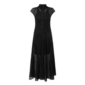 Shield Lace Shirt Dress