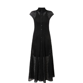 Shield Lace Shirt Dress