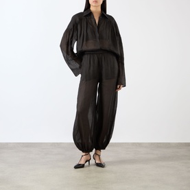 Airy Balloon-Leg Trousers