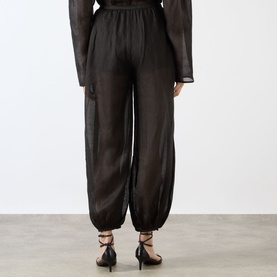 Airy Balloon-Leg Trousers