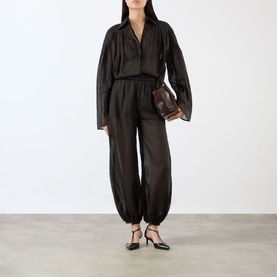 Airy Balloon-Leg Trousers