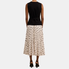 Tanya Petite Polka Dot Flared Dress