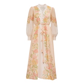 Christina Petite Floral Flared Dress