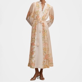 Christina Petite Floral Flared Dress