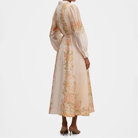 Christina Petite Floral Flared Dress