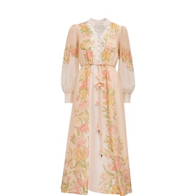 Christina Petite Floral Flared Dress