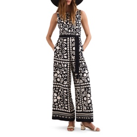 Cyra Floral Belted Jumpsuit