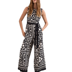 Cyra Floral Belted Jumpsuit