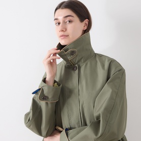 Myrtle Peplum Trench Coat