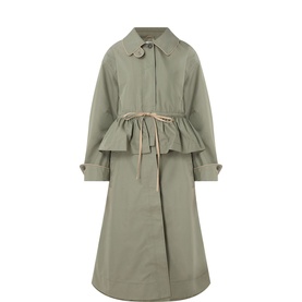 Myrtle Peplum Trench Coat