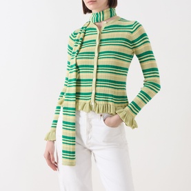 Anelis Striped Cardigan