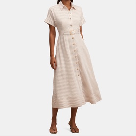 Emma Striped Shirt Dress