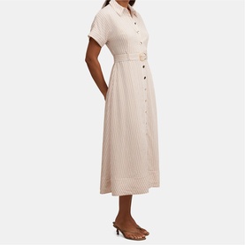 Emma Striped Shirt Dress