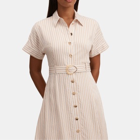 Emma Striped Shirt Dress