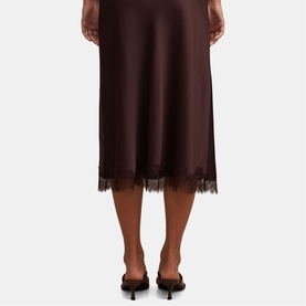Enola Lace Trim Slip Skirt