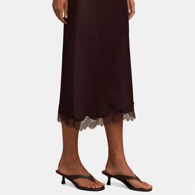 Enola Lace Trim Slip Skirt