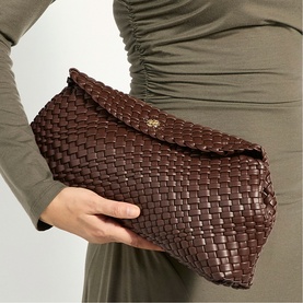 Encourage Woven Clutch Bag