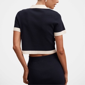 Farah Knitted Button Top