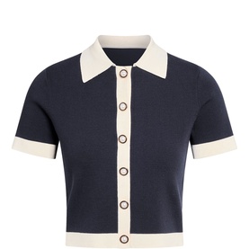 Farah Knitted Button Top