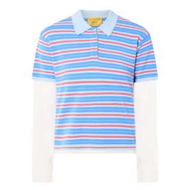 Layered Stripe Rugby Top