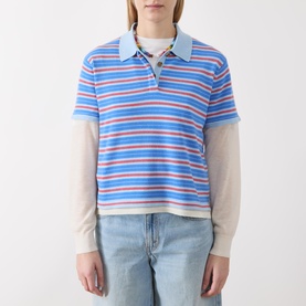Layered Stripe Rugby Top