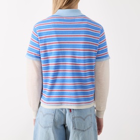 Layered Stripe Rugby Top
