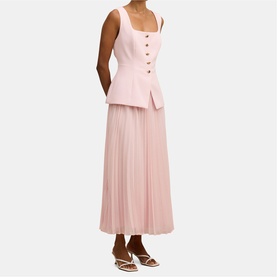 Halsey Petite Waistcoat Pleated Dress