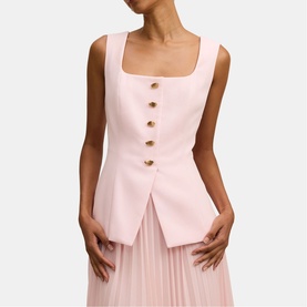 Halsey Petite Waistcoat Pleated Dress