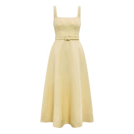 Hayden Petite Belted Flared Dress
