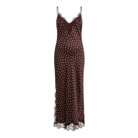 Jess Lace Trim Polka Dot Dress