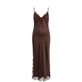 Jess Lace Trim Polka Dot Dress
