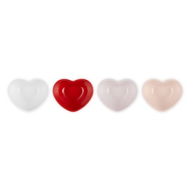 Stoneware Mini Heart Bowl 80ml, Set of Four