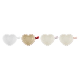 Stoneware Heart Mug 220ml, Set of Four