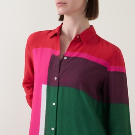 Colour-Blocked Cover Up